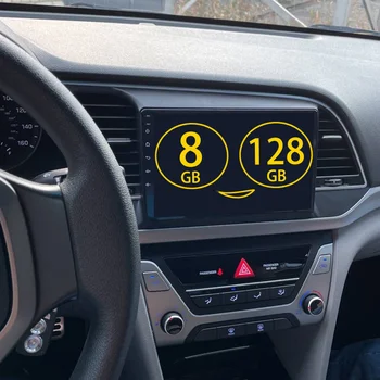 8+128G avtomobil Radio 2 din Android 13 Hyundai Elantra uchun sensorli ekran Multimedia Video Player 6 2015 GPS Stereo Carplay Bosh birligi