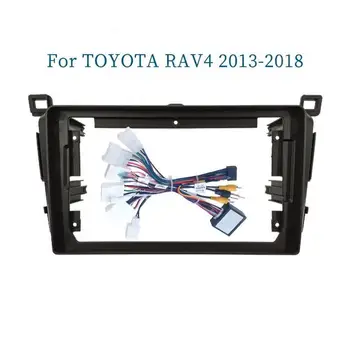 9 inch avtomobil Radio fasya ramka 2din TOYOTA RAV4 uchun Panel Dashboard o'rnatish 2013-2018