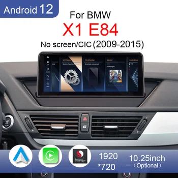 X1 E84 uchun 2009 uchun 2015 hech ekran CIC 18i 20i Android 12 4G CarPlay avtomobil Radio Avto Stereo GPS navigatsiya Multimedia Player