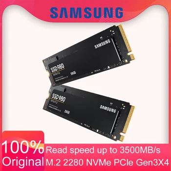 Samsung 980 SSD NVMe M. 2 PCIe Gen 3.0x4 qattiq holatdagi haydovchi 250gb 500gb 1TB ichki SSD M. 2 2280 ish stoli noutbuk uchun saqlash drayveri